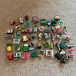 Colorful Cannabis-Themed Shoe Charms